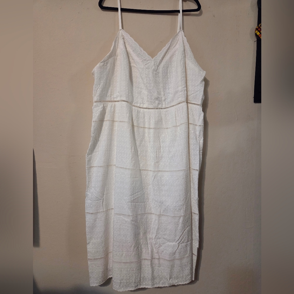 City Chic Elegant White Slip Dress